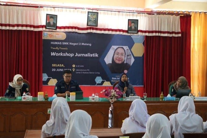 Bekali Ilmu Para Jurnalis Muda, SMK Negeri 2 Malang Gelar Workshop Jurnalistik