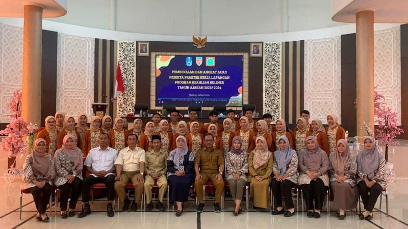 SMK Negeri 2 Malang Mengadakan Acara Angkat Janji PKL Program Keahlian Kuliner untuk Mempersiapkan Siswa Menjadi Profesional dalam bidang Kuliner