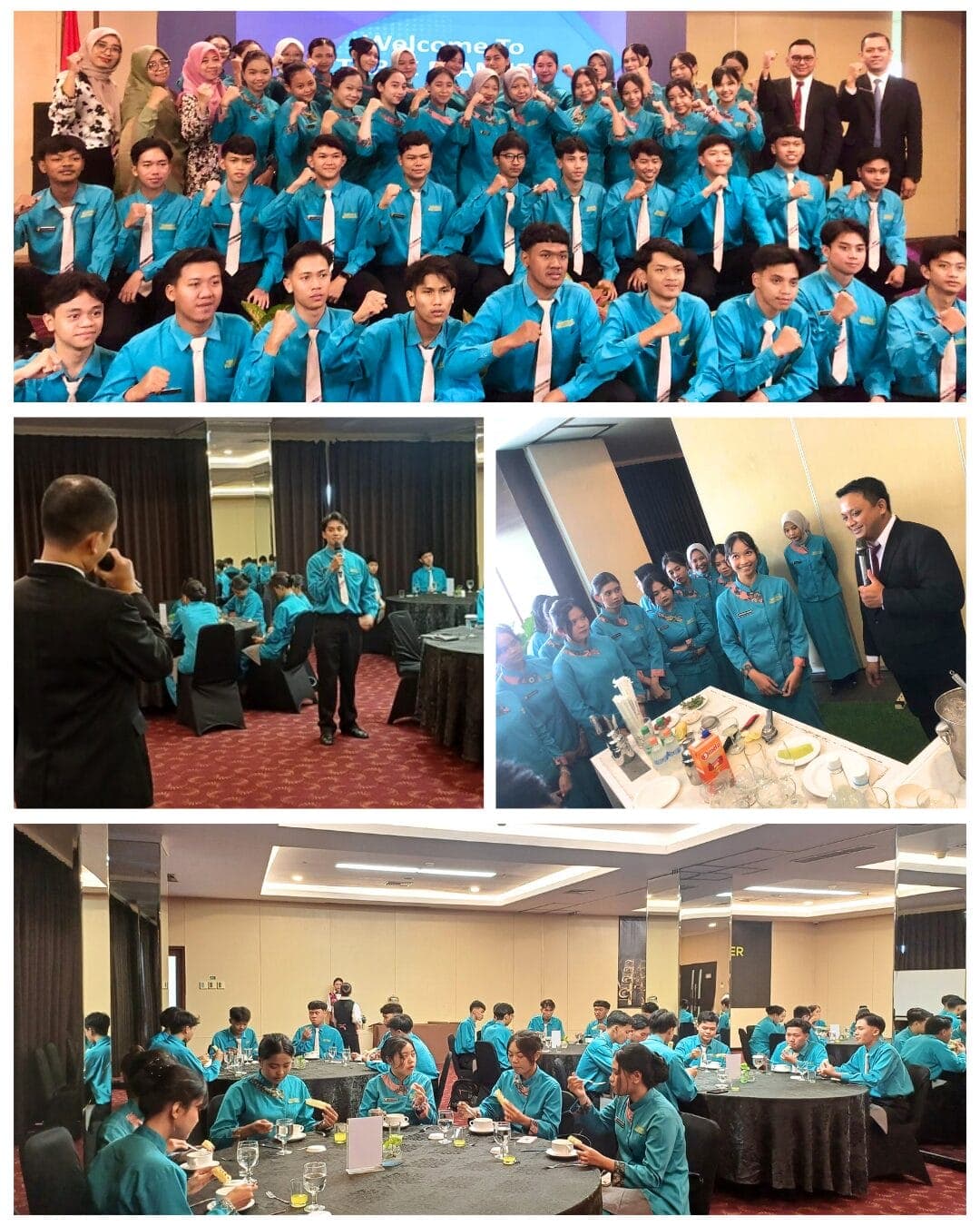 Wujudkan Karakter Profesional dan Beretika, Siswa SMKN 2 Malang Gelar Kegiatan Table Manner di Hotel 101 Malang