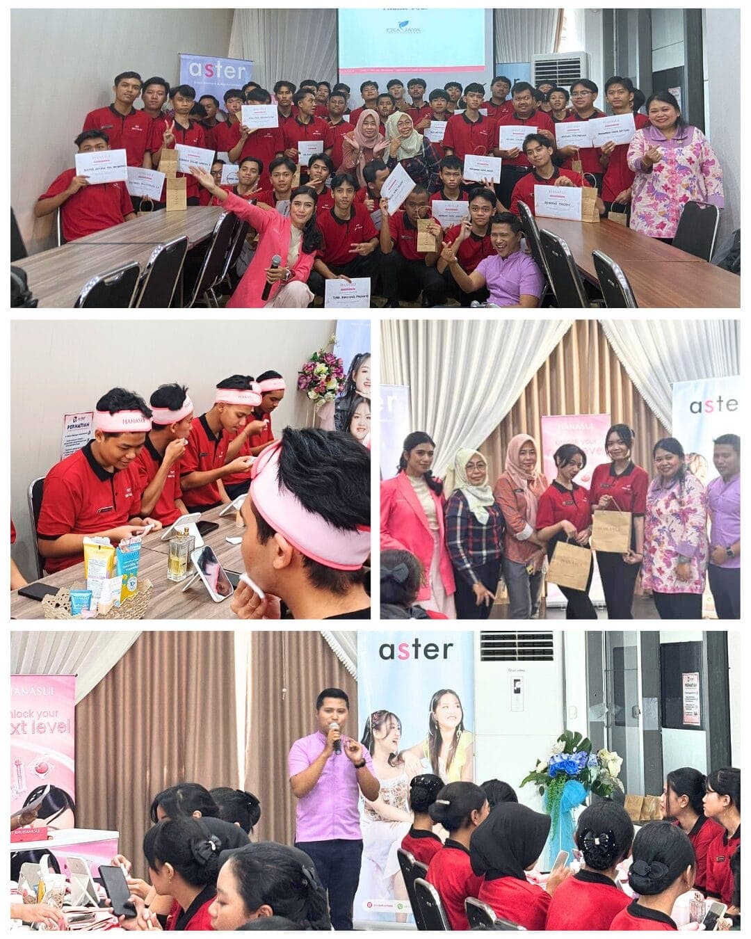 Tingkatkan Kualitas Hospitality, Murid Kelas XII Perhotelan SMK Negeri 2 Malang Ikuti Beauty Class dan Grooming Staff bersama Hanasui
