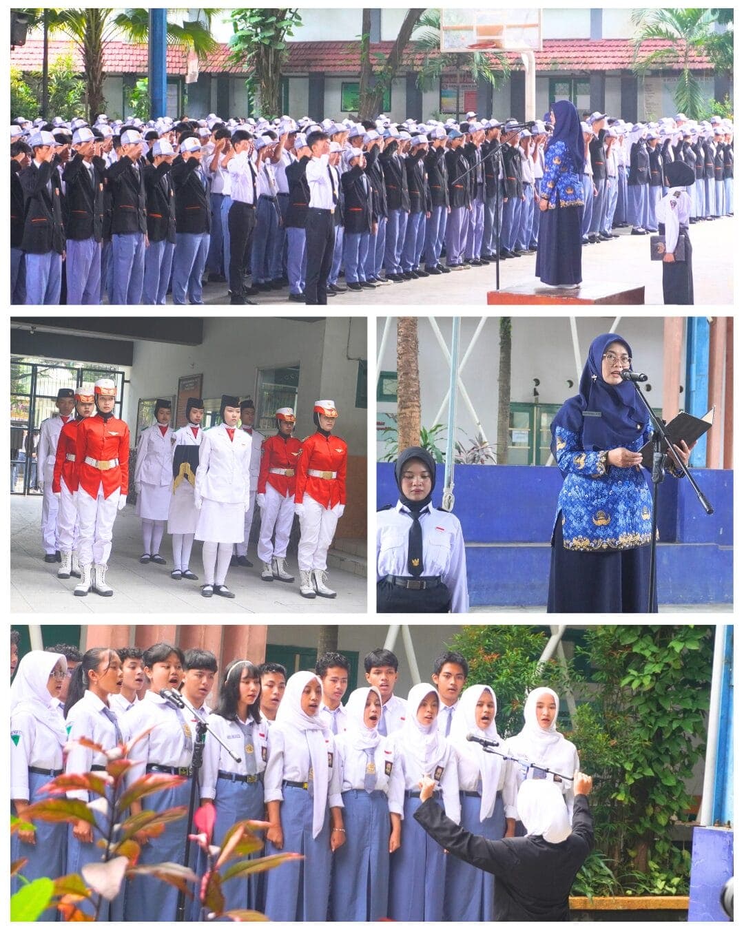 Melodi Indonesia di Sumpah Pemuda ke-97: Khidmat Upacara di Bawah Langit SMK Negeri 2 Malang