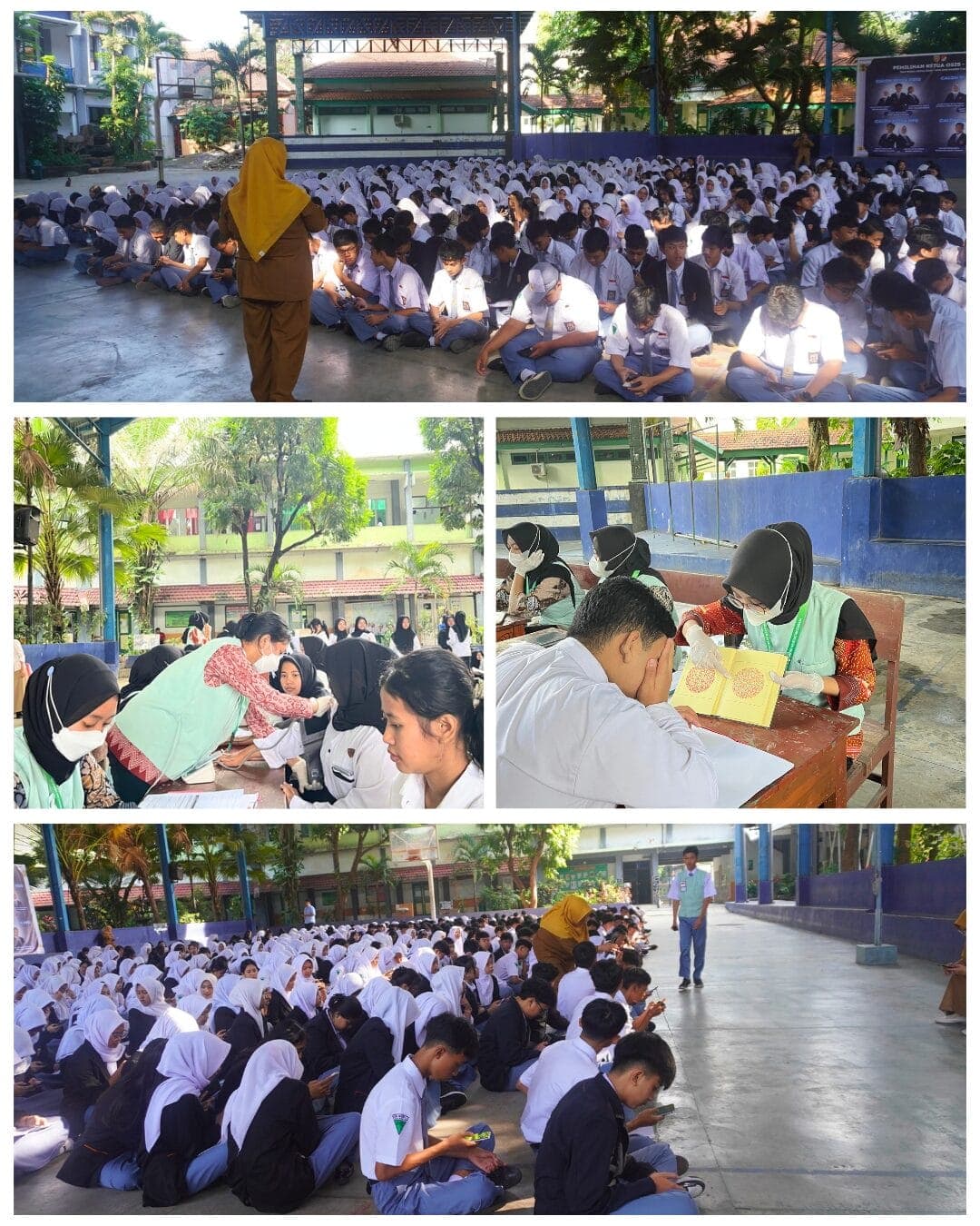 Screening Kesehatan di SMKN 2 Malang, Wujud Kolaborasi Puskesmas Dinoyo dan Kader Kesehatan Remaja