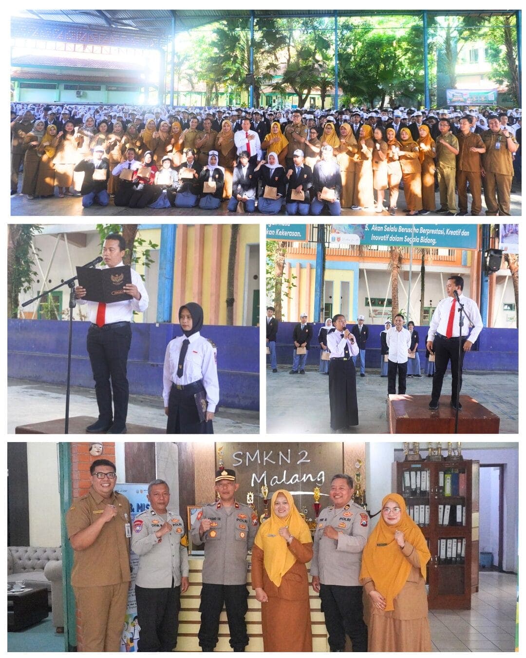 Pesan Mendalam di Balik Kibaran Bendera: Cara Kasatresnarkoba Polresta Malang Kota Memagari Masa Depan Siswa